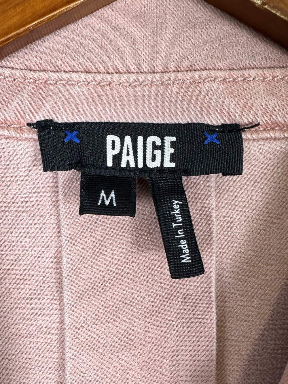 PAIGE Pacey Jacket in Vintage Pink Utility Cargo Crop - Size M Medium - Picture 4 of 8